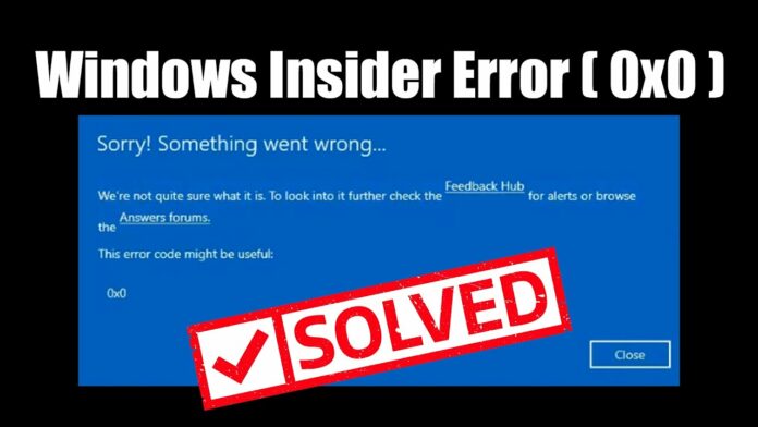 How To Fix Error 0x0 0x0?