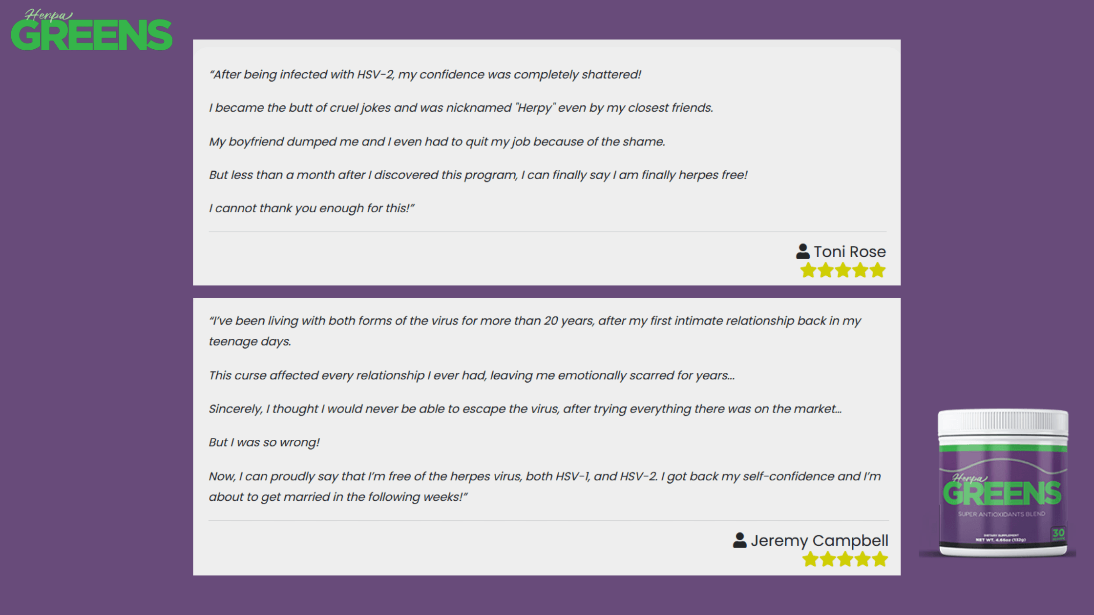 HerpaGreens Customer reviews