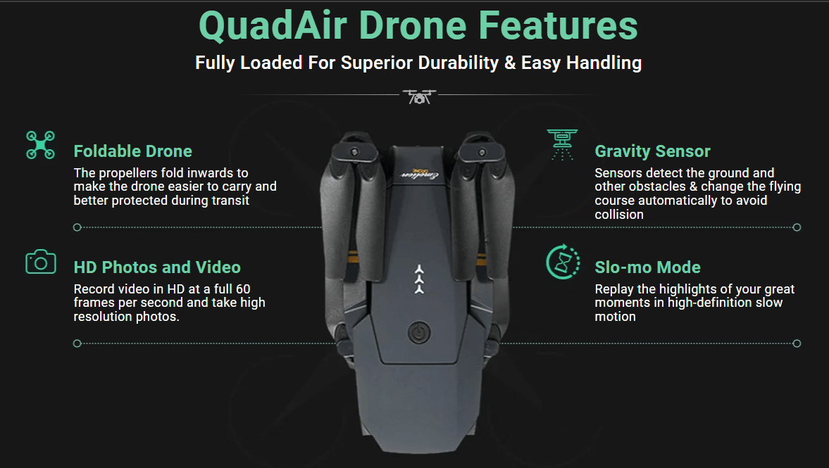 QuadAir Drone Features