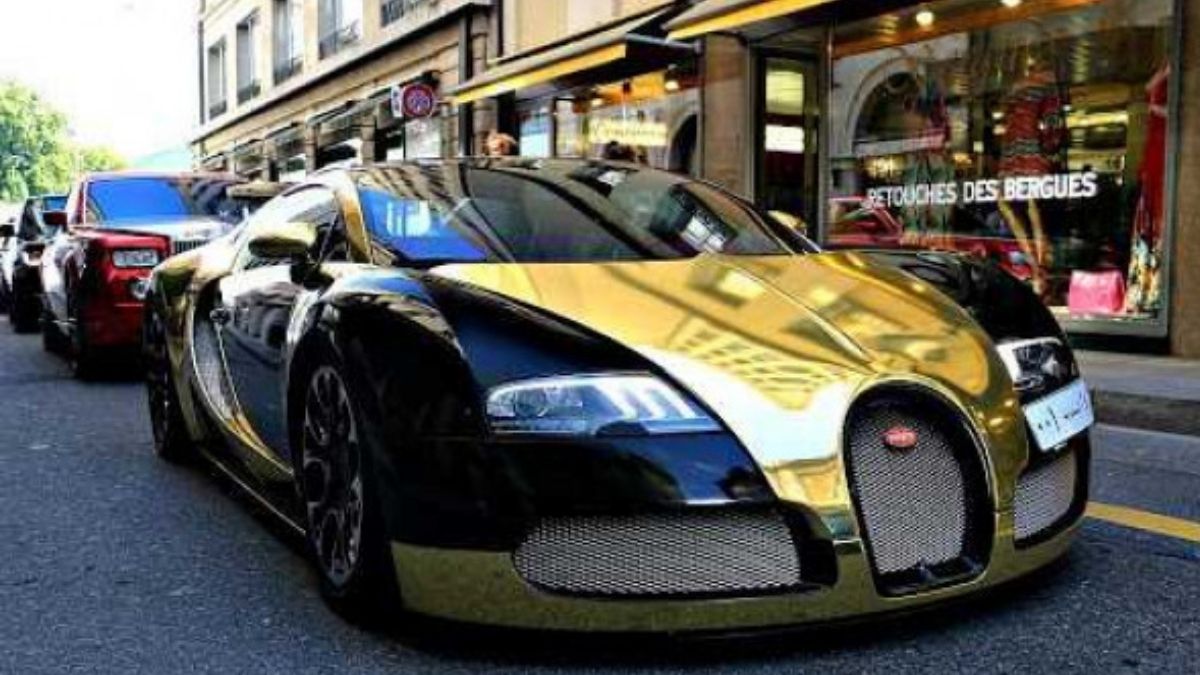 Gold-plated Bugatti Veyron