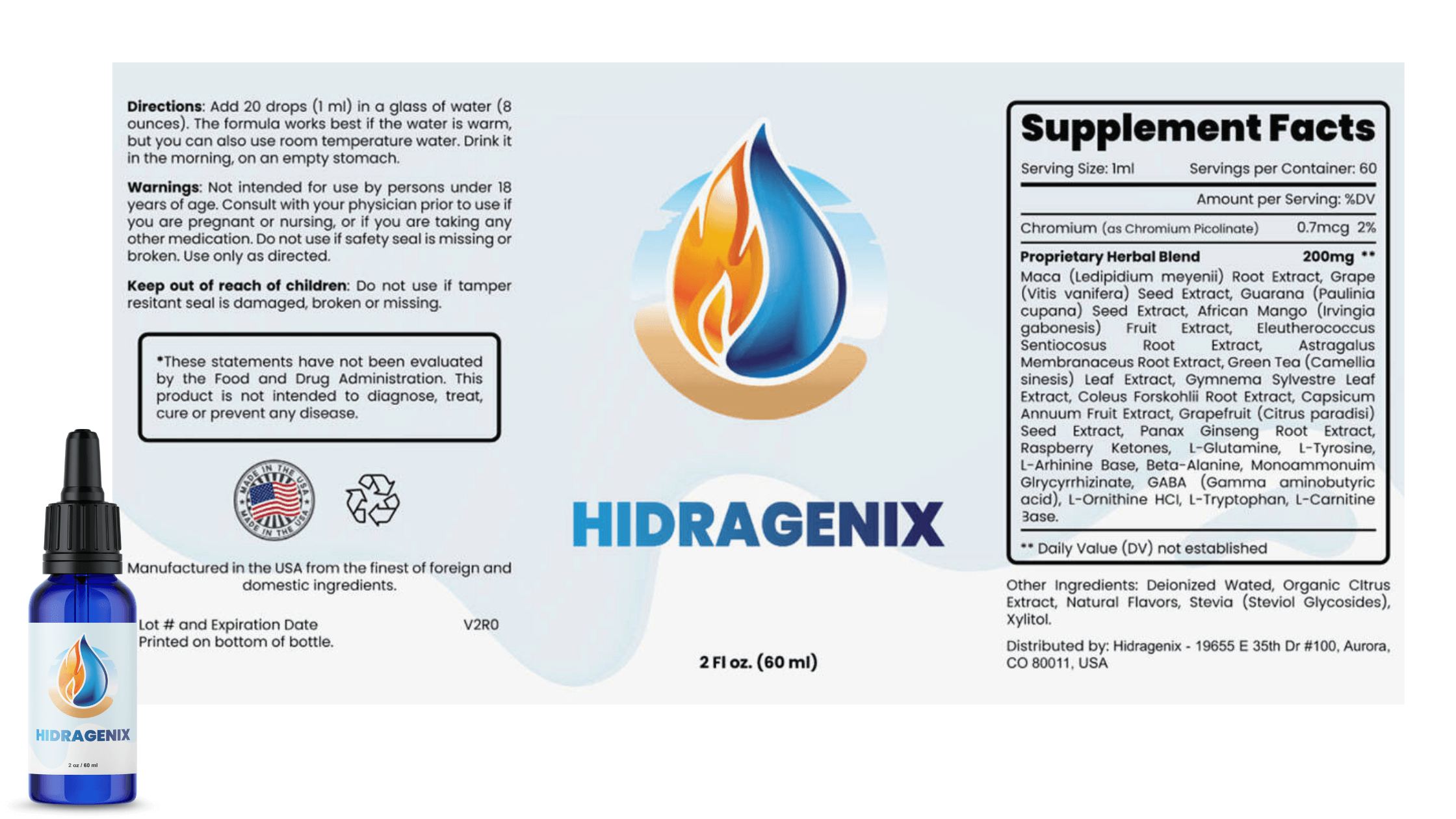 Hidragenix Dosage