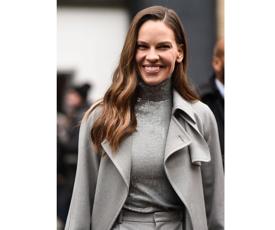 Hilary Swank Flaunts Her Cute Little Baby Bump